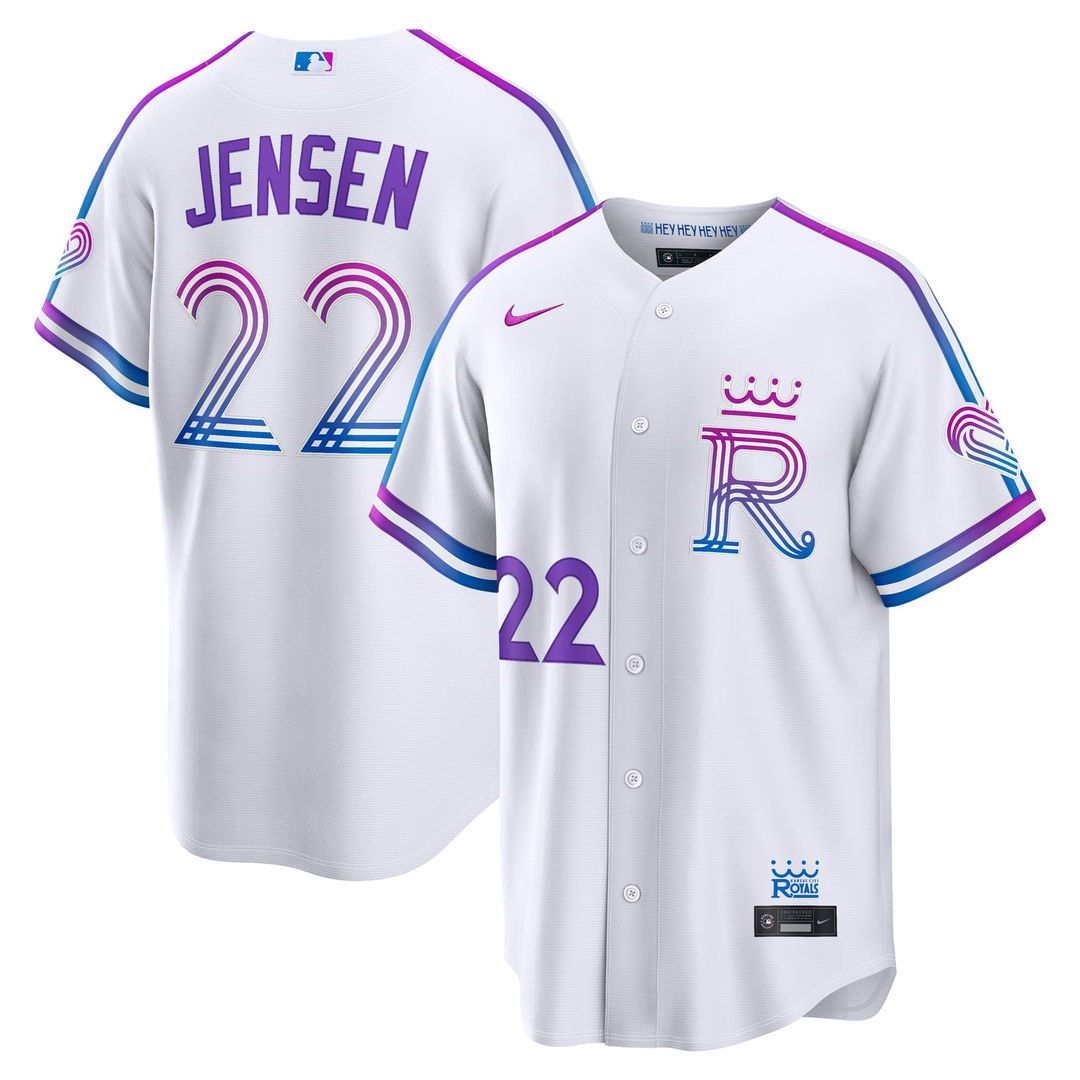 Kansas City Royals Carter Jensen Nike 2026 City Connect Stadium Jersey - White