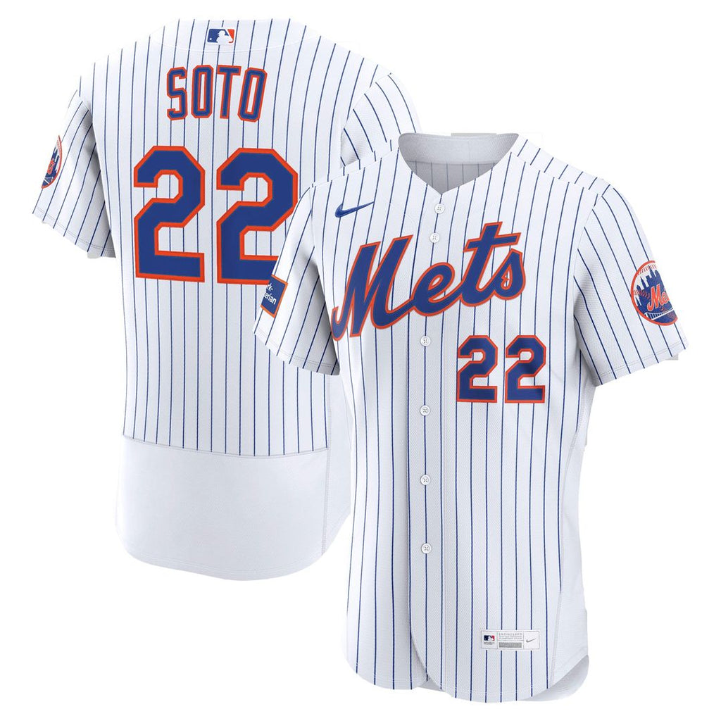 New York Mets Juan Soto Nike Home Authentic Sponsor Patch Jersey - White