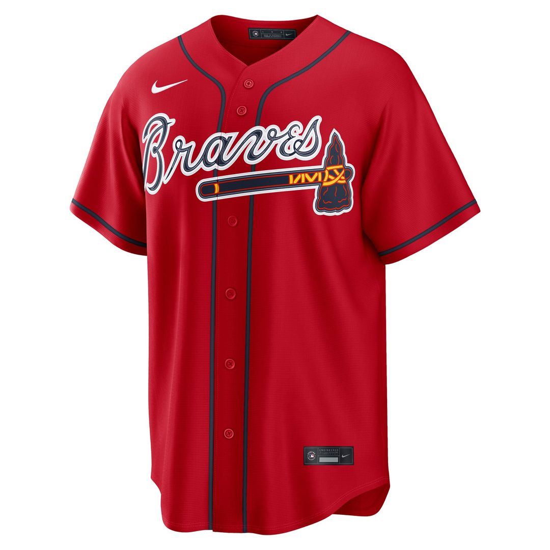 Atlanta Braves Ronald Acu?a Jr. Nike Alternate 2 Replica Jersey - Red