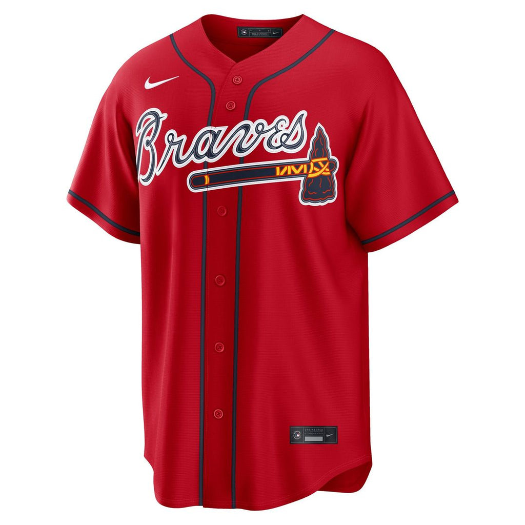 Atlanta Braves Ronald Acuña Jr. Nike Alternate 2 Replica Jersey - Red