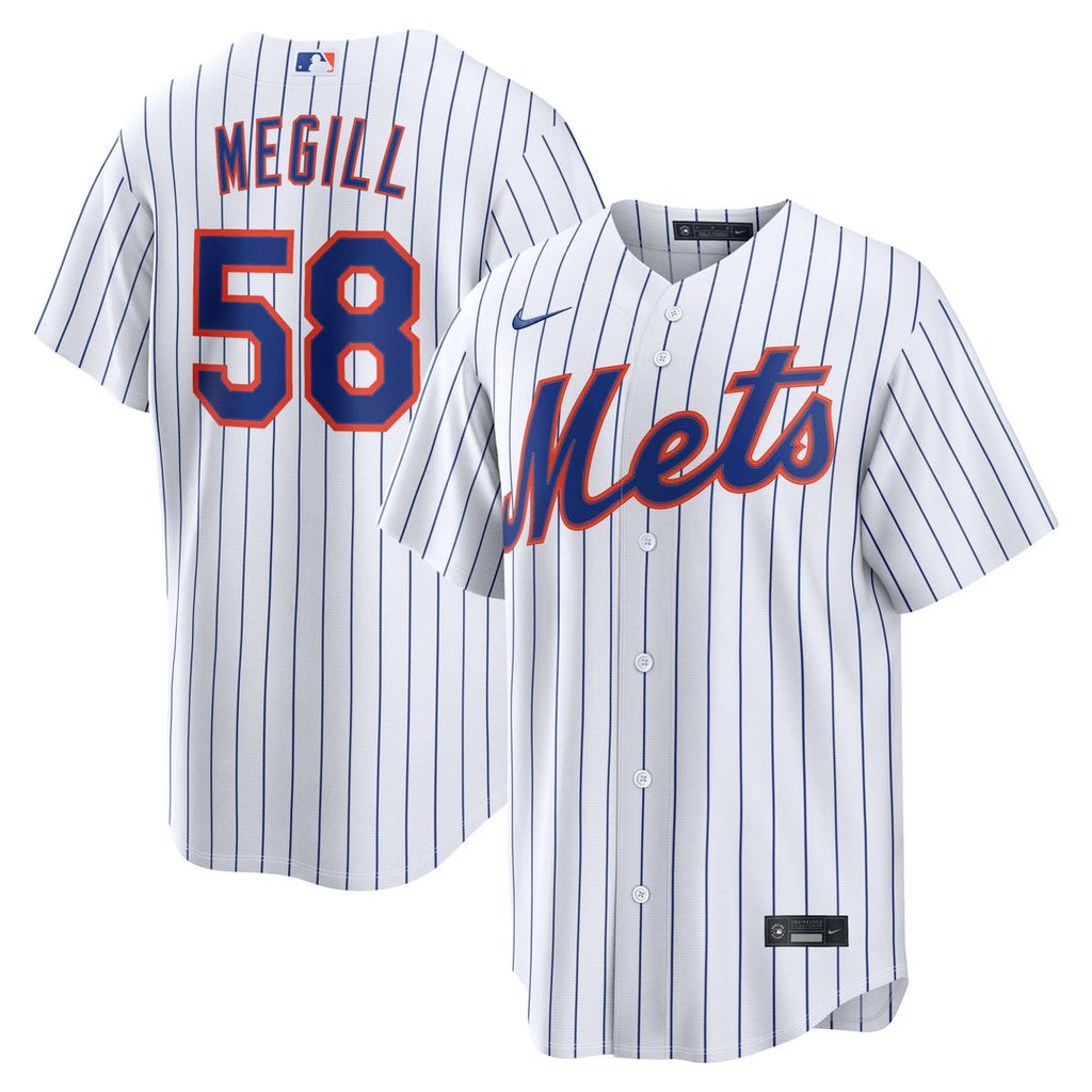 New York Mets Tylor Megill Nike Home Replica Jersey - White