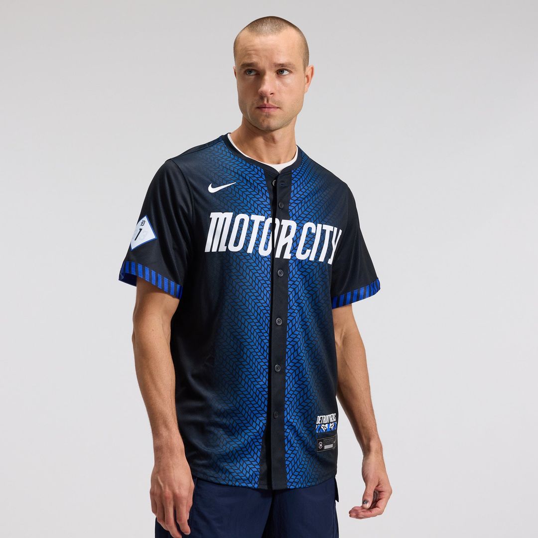 Detroit Tigers Nike City Connect Limited Jersey - Blue