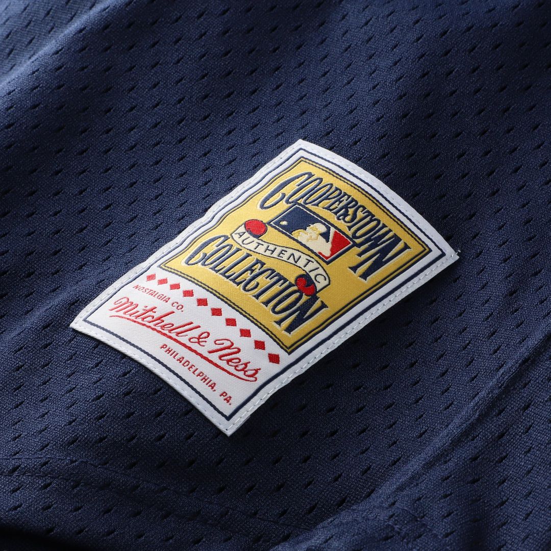 Minnesota Twins David Ortiz Mitchell & Ness 2002 Cooperstown Mesh Batting Practice Jersey - Navy