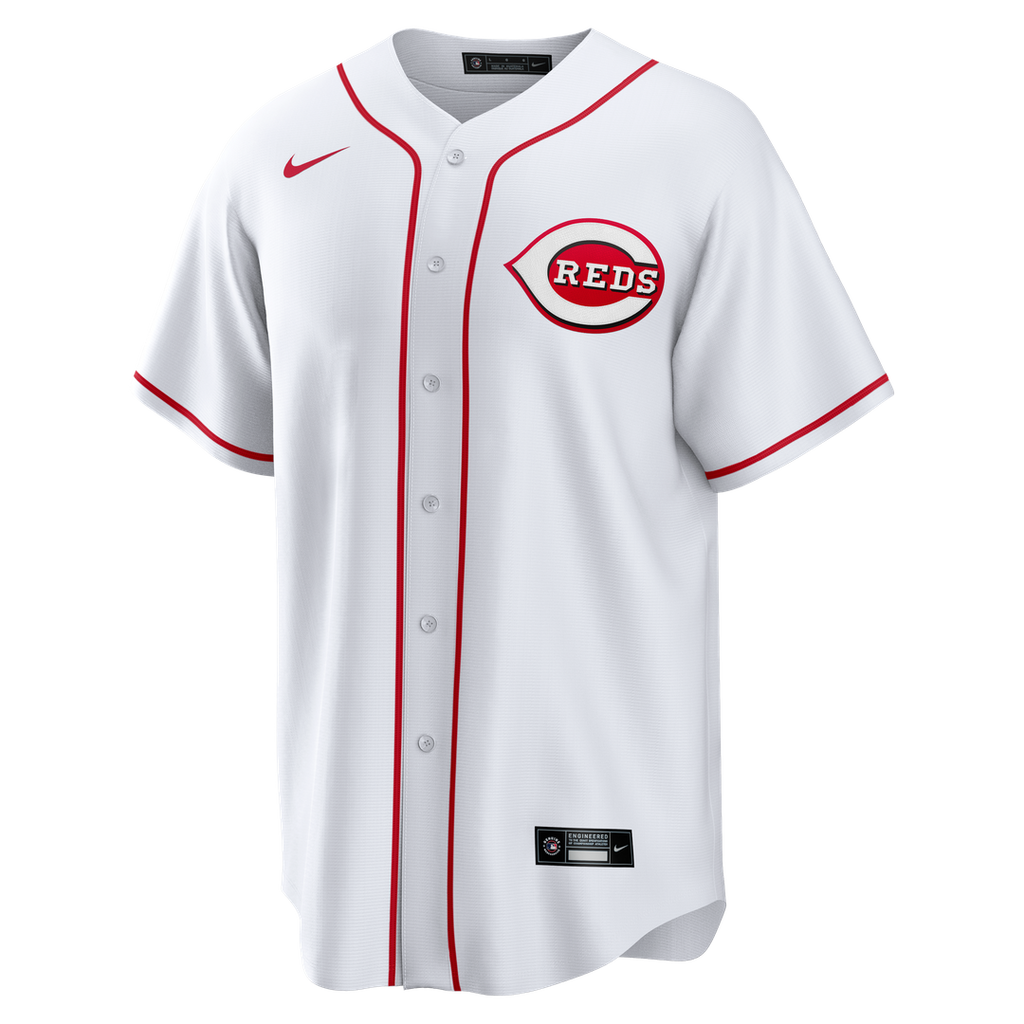 Cincinnati Reds Eugenio Su¨¢rez Nike Home Replica Jersey - White