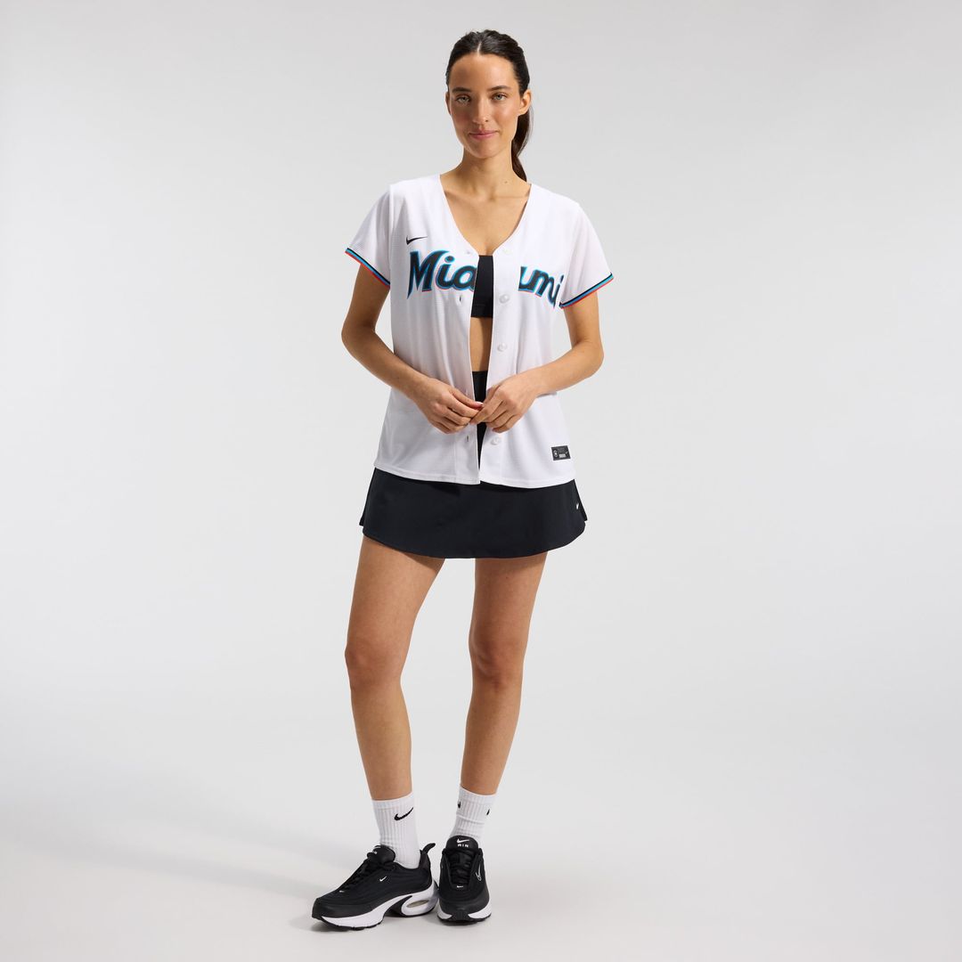 Miami Marlins Nike Women's Replica Team Jersey - White