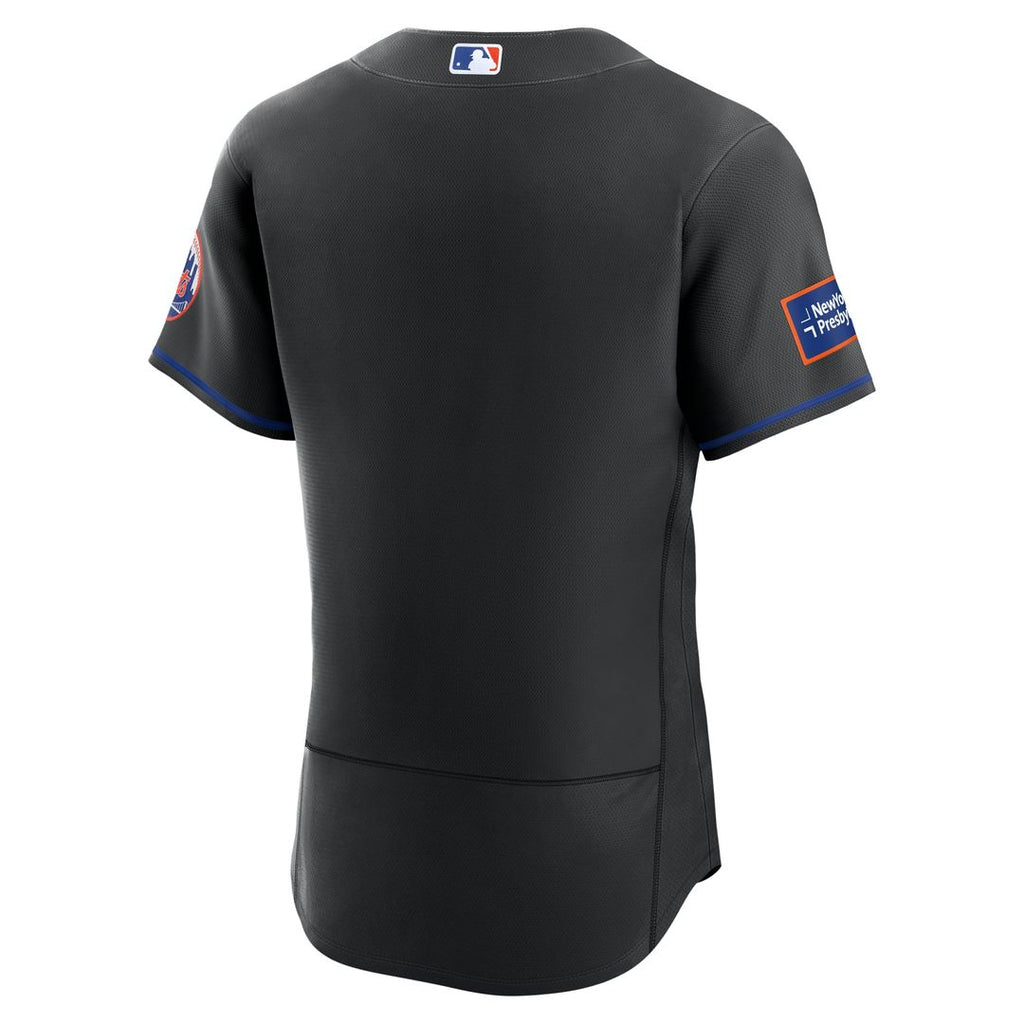 New York Mets Nike Home Sponsor Patch Authentic Jersey - White