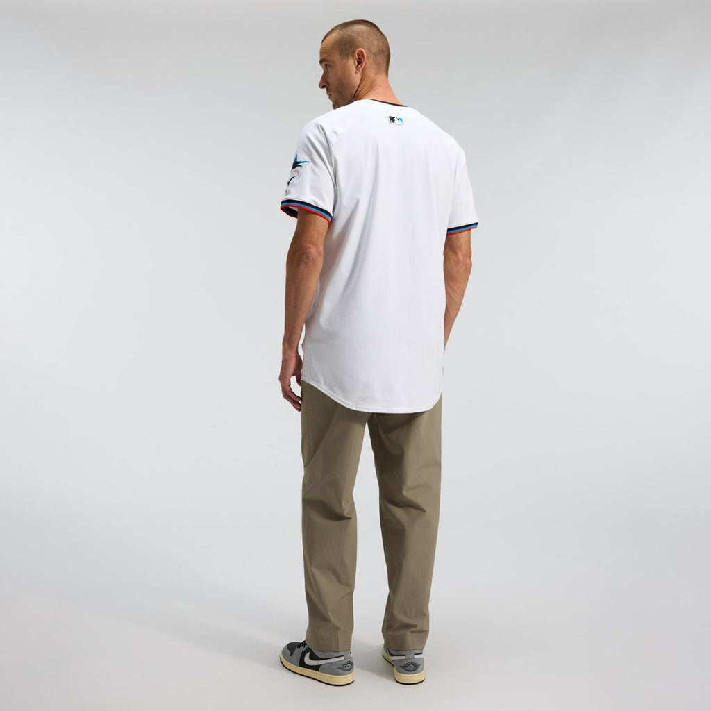 Miami Marlins Nike Home Elite Jersey - White