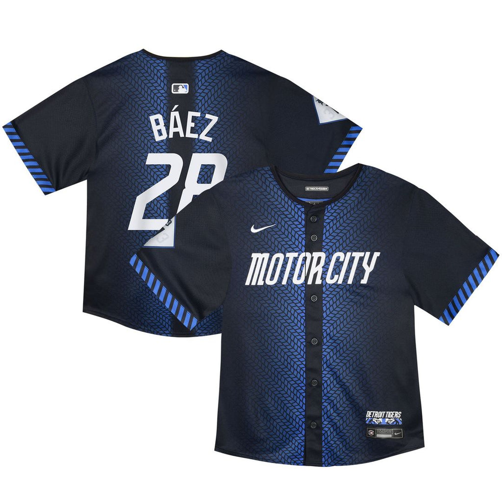 Detroit Tigers Javier Baez Nike Toddler 2024 City Connect Limited Jersey - Navy