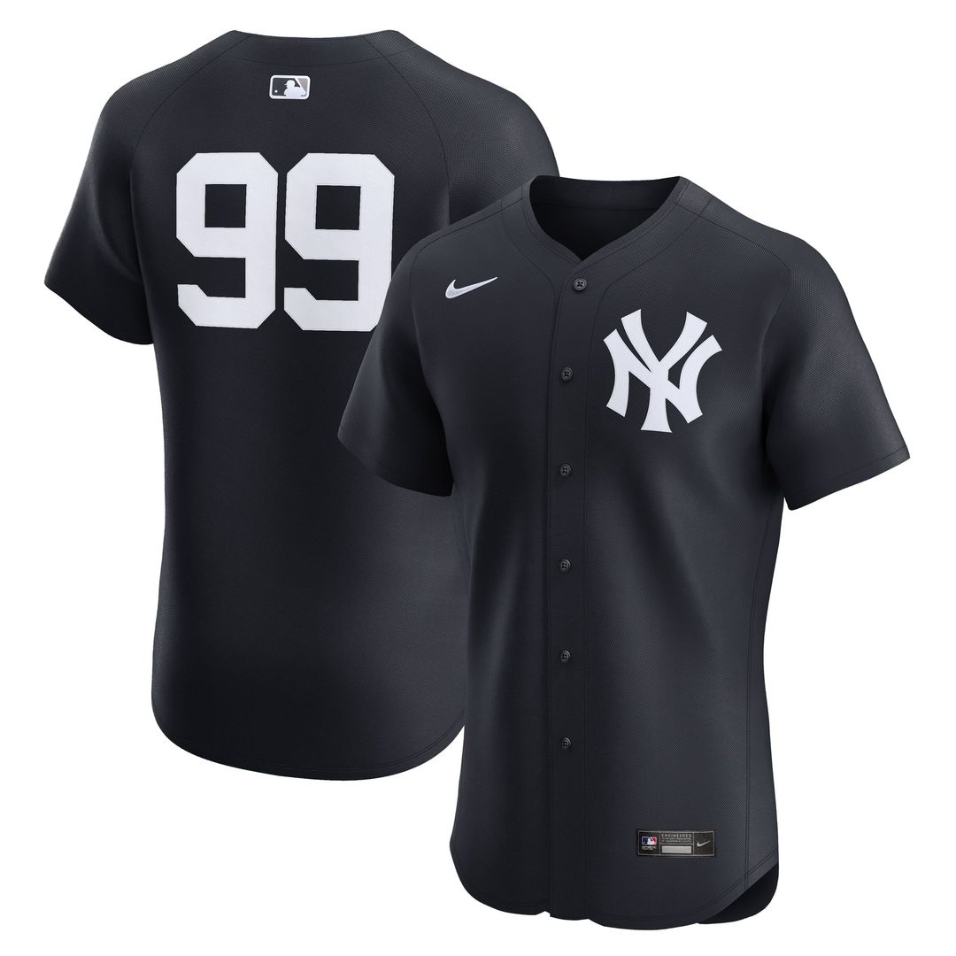 New York Yankees Aaron Judge Nike Alternate 2 Elite Jersey - Navy