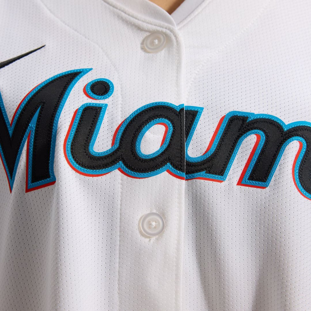 Miami Marlins Sandy Alcantara Nike Women's Home Limited Player Jersey – White