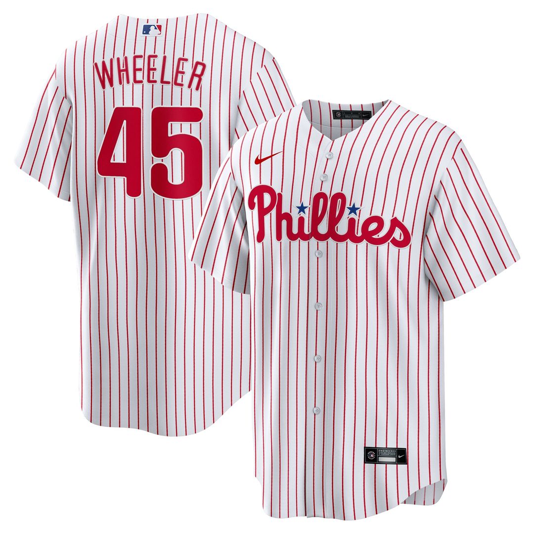 Philadelphia Phillies Zack Wheeler Nike Home Replica Jersey - White