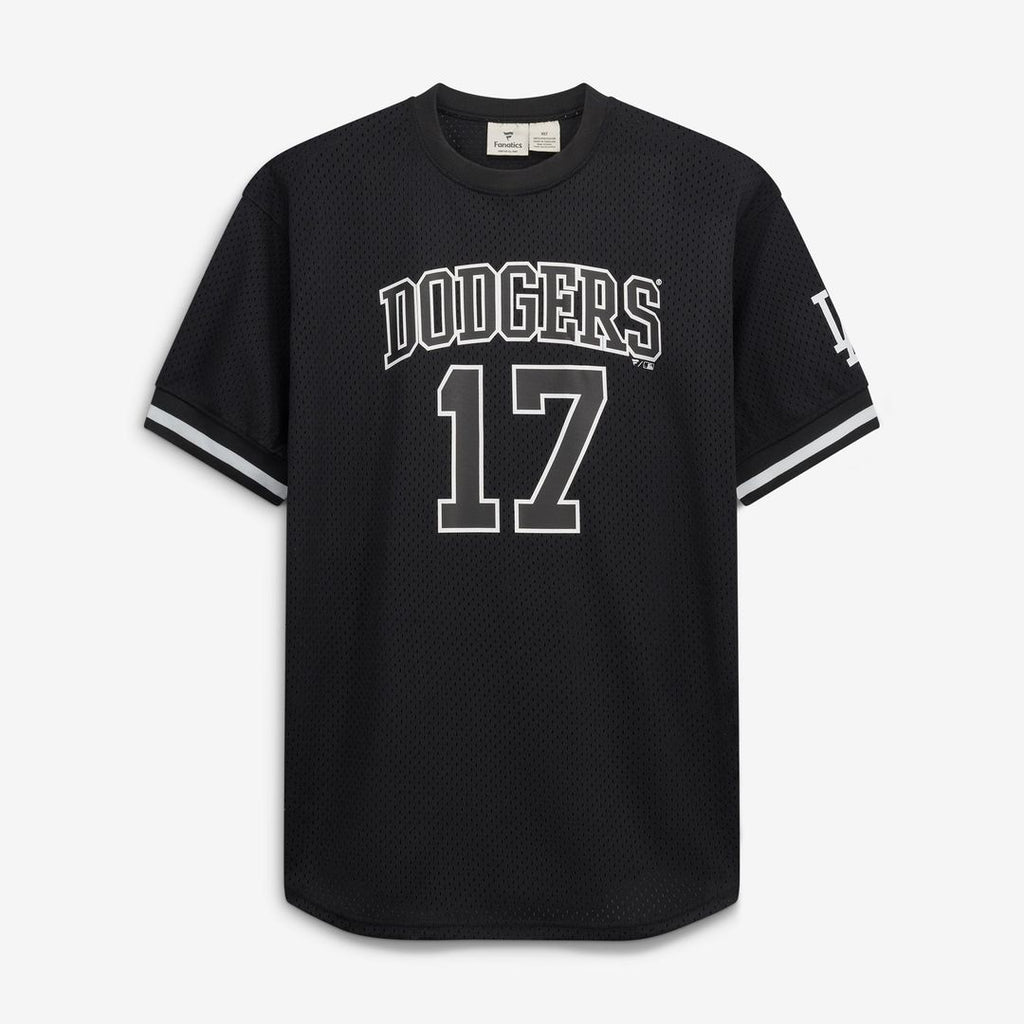 Los Angeles Dodgers Shohei Ohtani Fanatics Big & Tall Heavyweight Mesh Jersey - Black/White
