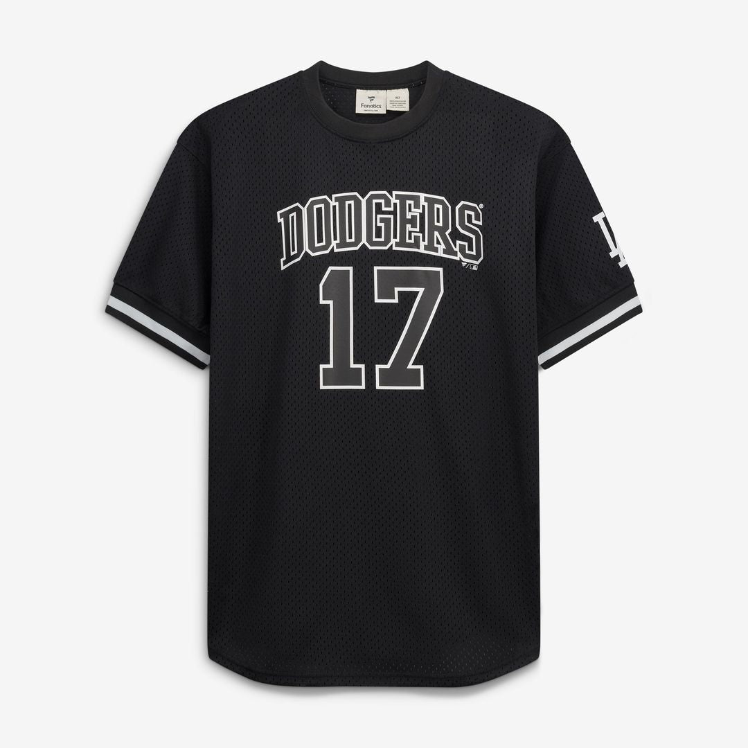 Los Angeles Dodgers Shohei Ohtani Fanatics Big & Tall Heavyweight Mesh Jersey - Black/White