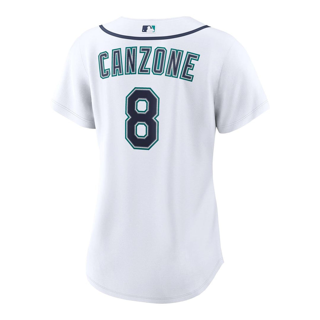 Seattle Mariners Dominic Canzone Nike Women's Home Replica Jersey - White