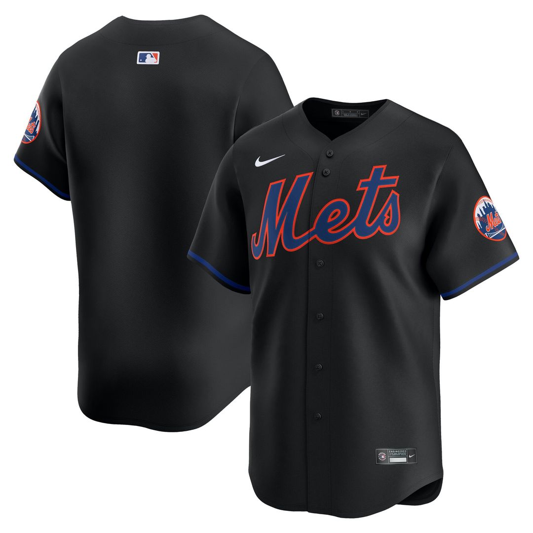 New York Mets Nike Alternate Limited Jersey - Black