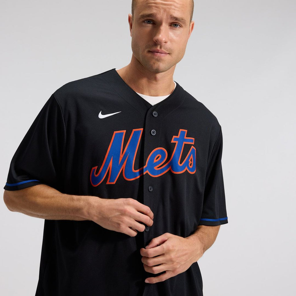 New York Mets Starling Marte Nike Alternate Replica Jersey - Black