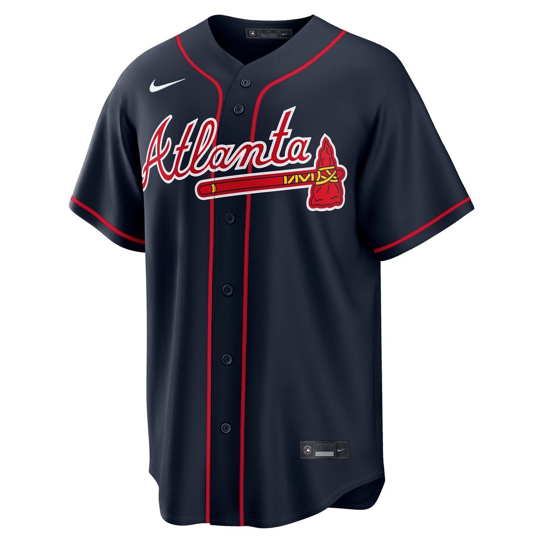 Atlanta Braves Austin Riley Nike Alternate Replica Jersey - Navy