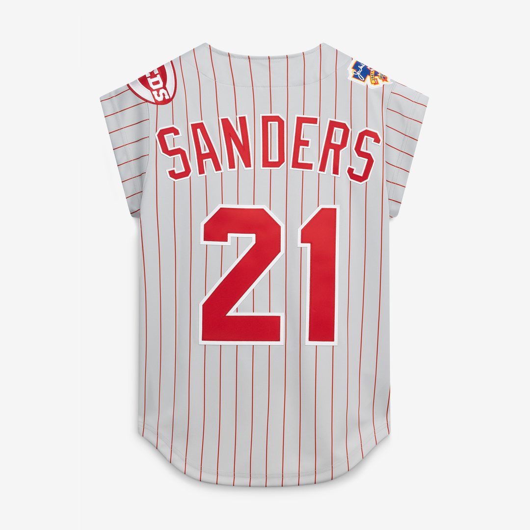 Cincinnati Reds Deion Sanders Mitchell & Ness 1997 Authentic Jersey - Gray