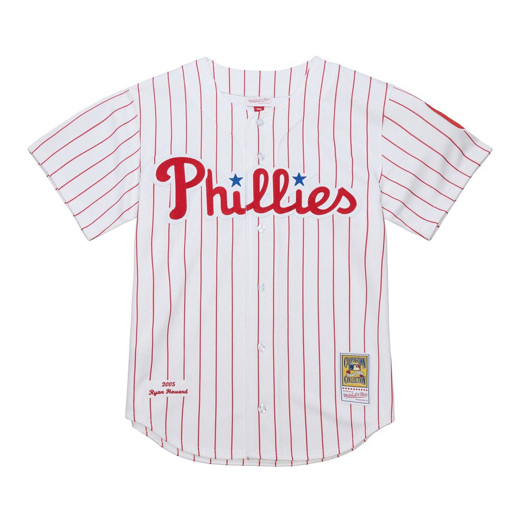 Philadelphia Phillies Ryan Howard Mitchell & Ness Cooperstown Authentic Jersey ¨C White