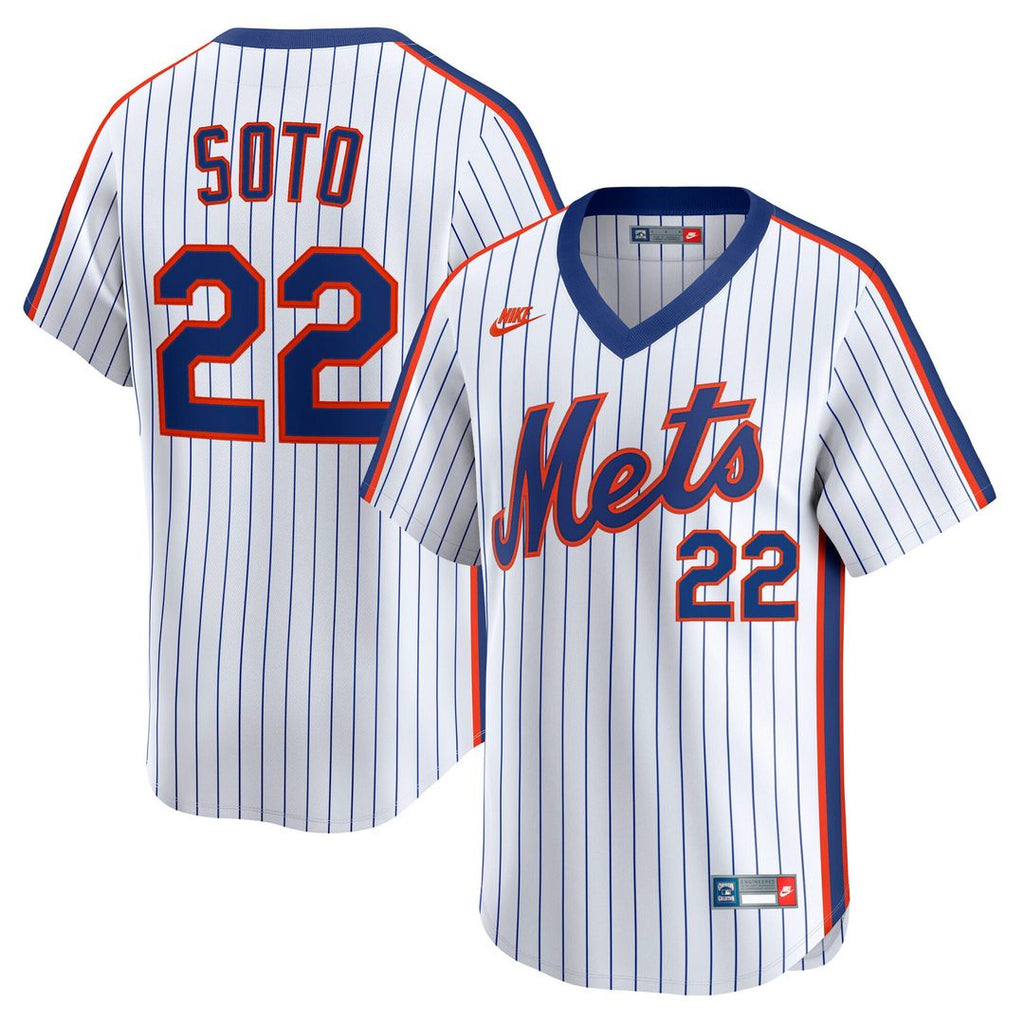 New York Mets Juan Soto Nike Cooperstown Limited 40th Anniversary Jersey - White