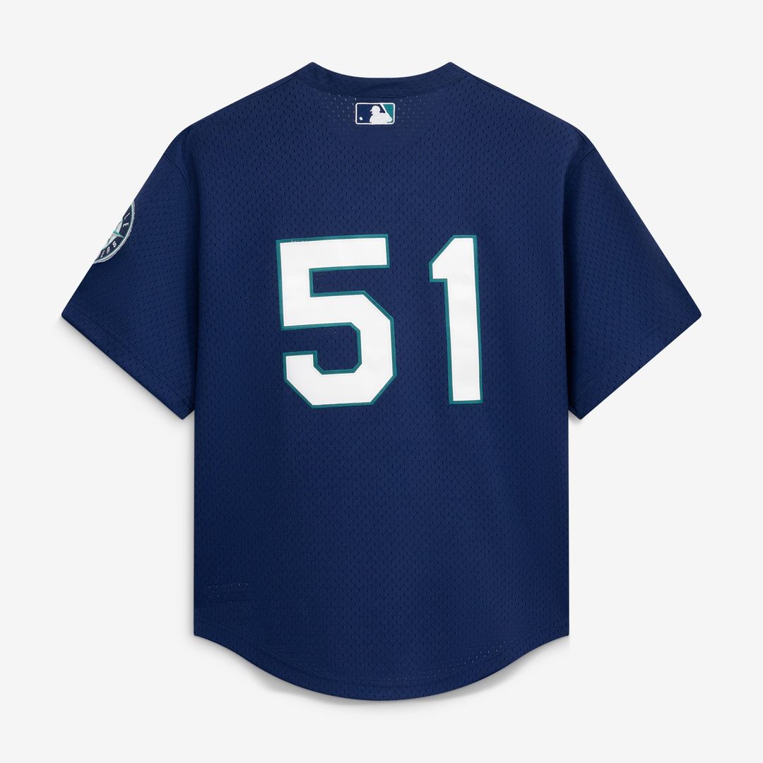 Seattle Mariners Ichiro Suzuki Mitchell & Ness Authentic Batting Practice Jersey - Navy