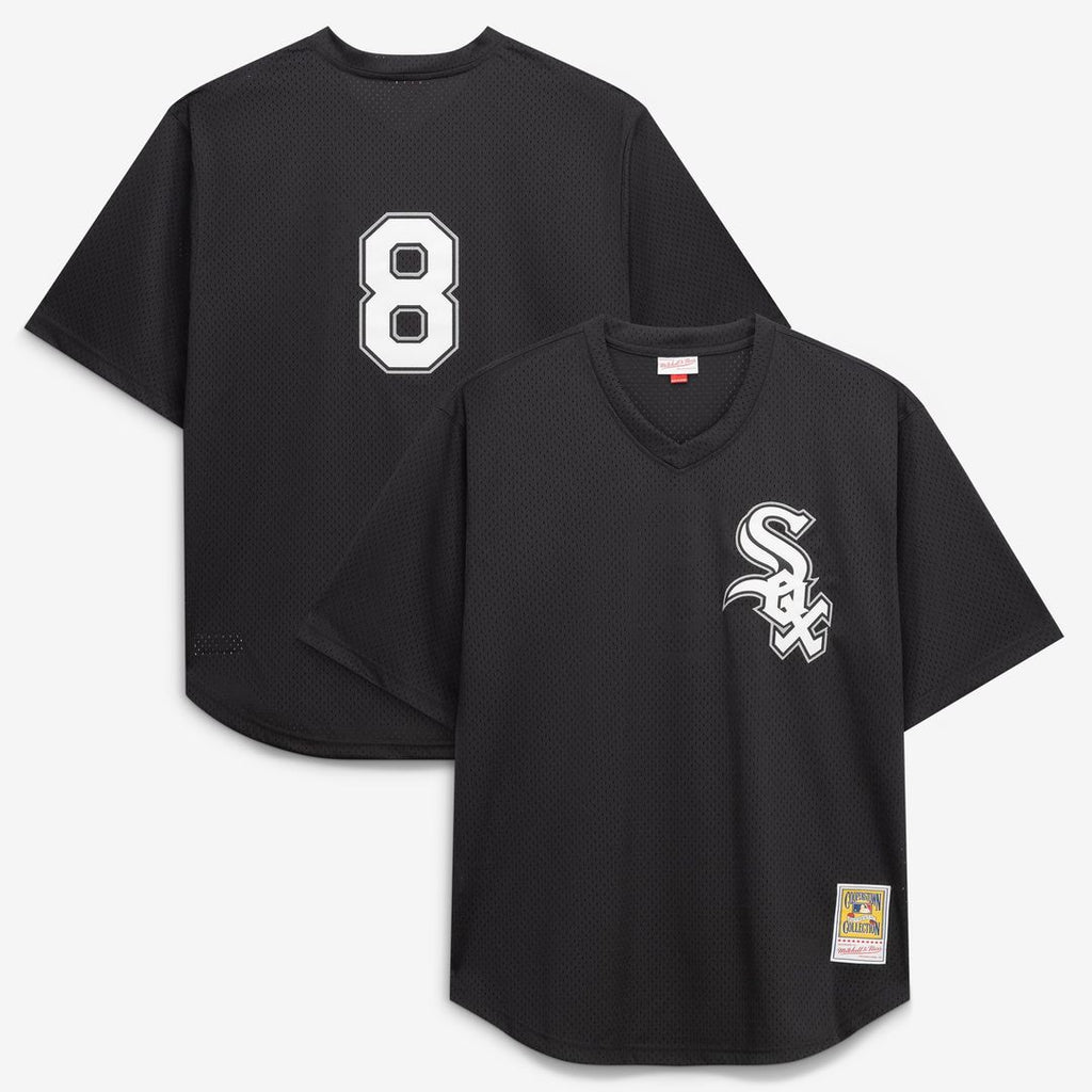 Chicago White Sox Bo Jackson Mitchell & Ness Cooperstown Big & Tall Mesh Batting Practice Jersey - Black