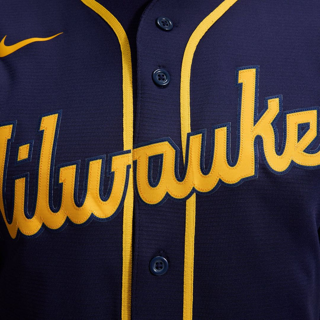 Milwaukee Brewers Nike Home Replica Team Jersey - Cream