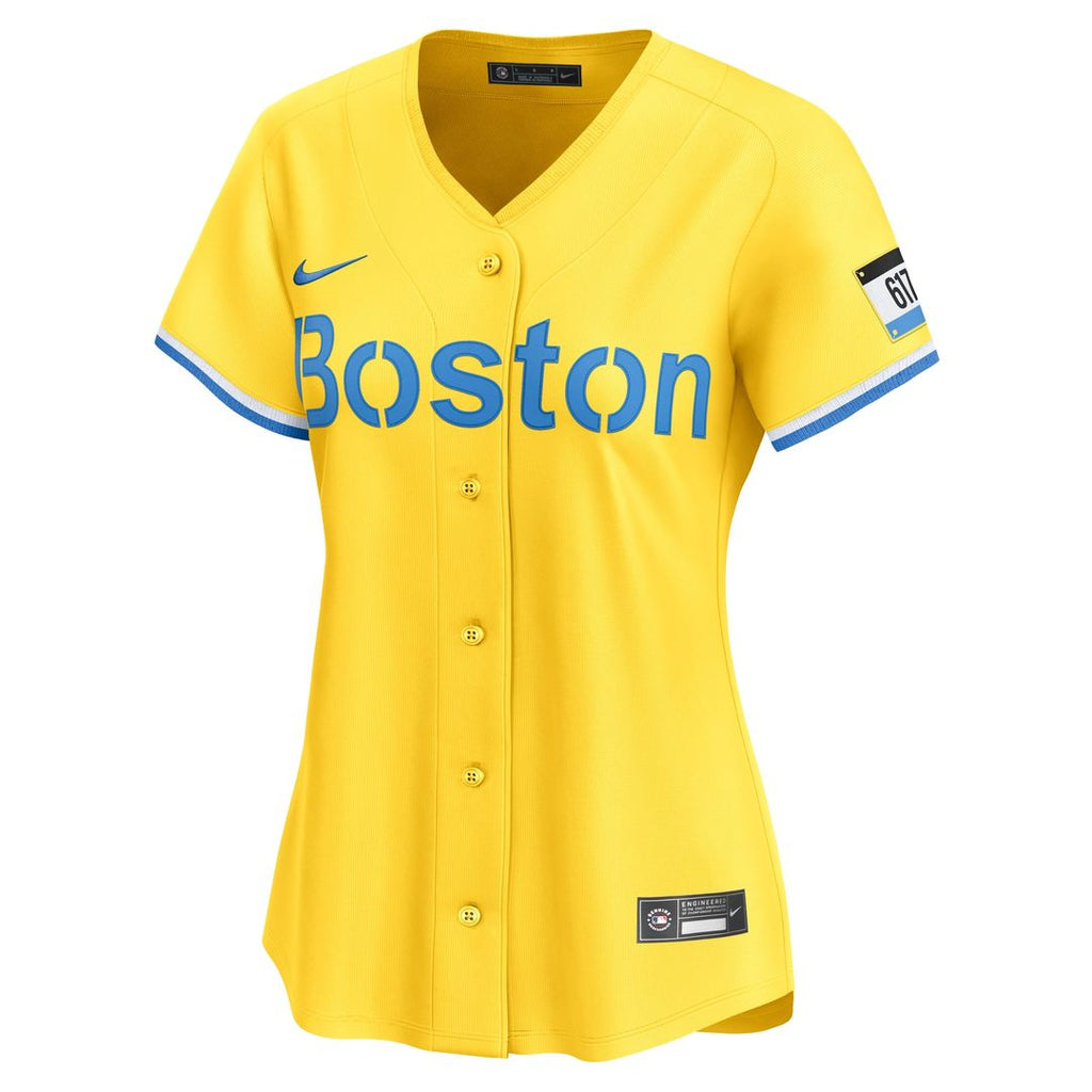Boston Red Sox David Ortiz Nike Women's City Connect Limited Jersey - Gold
