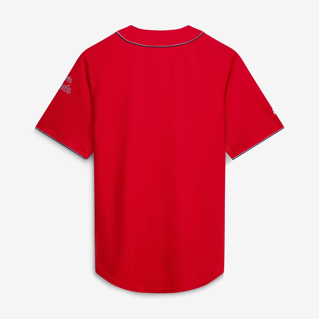 St. Louis Cardinals Stitches Team Color Full - Button Fashion Jersey - Red