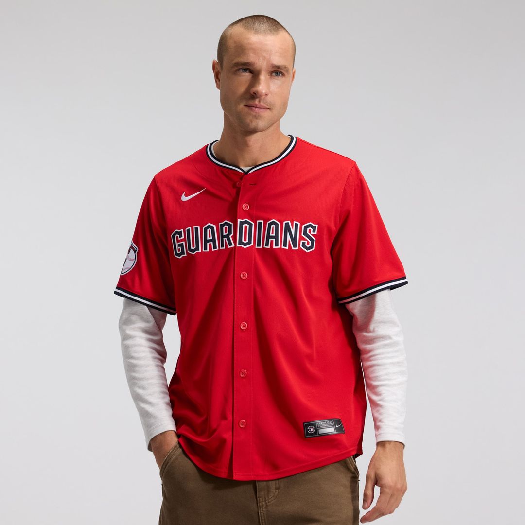 Cleveland Guardians Nike Road Limited Jersey - Gray