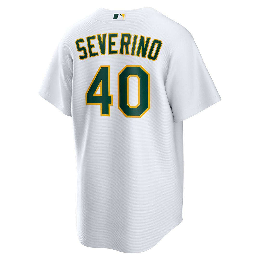 Athletics Luis Severino Nike Home Replica Jersey - White