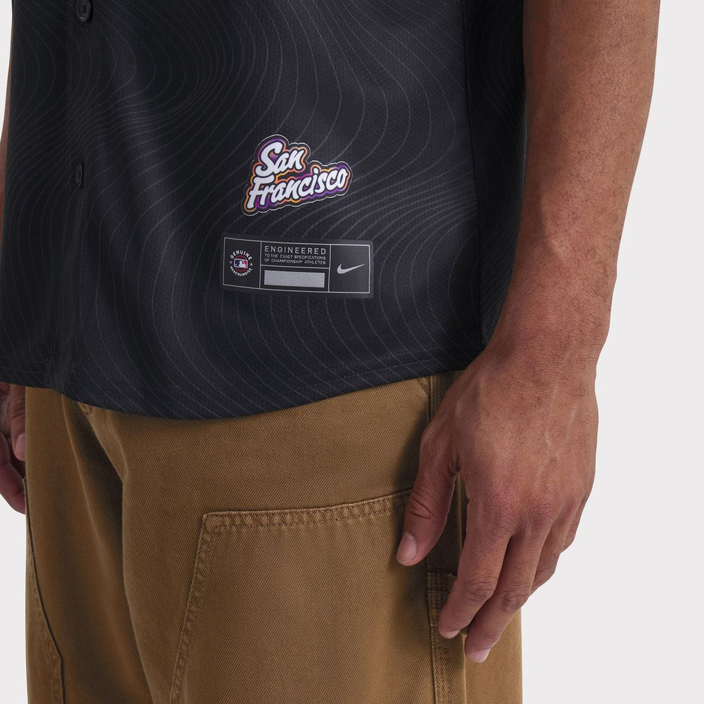 San Francisco Giants Nike 2025 City Connect Limited Jersey - Anthracite
