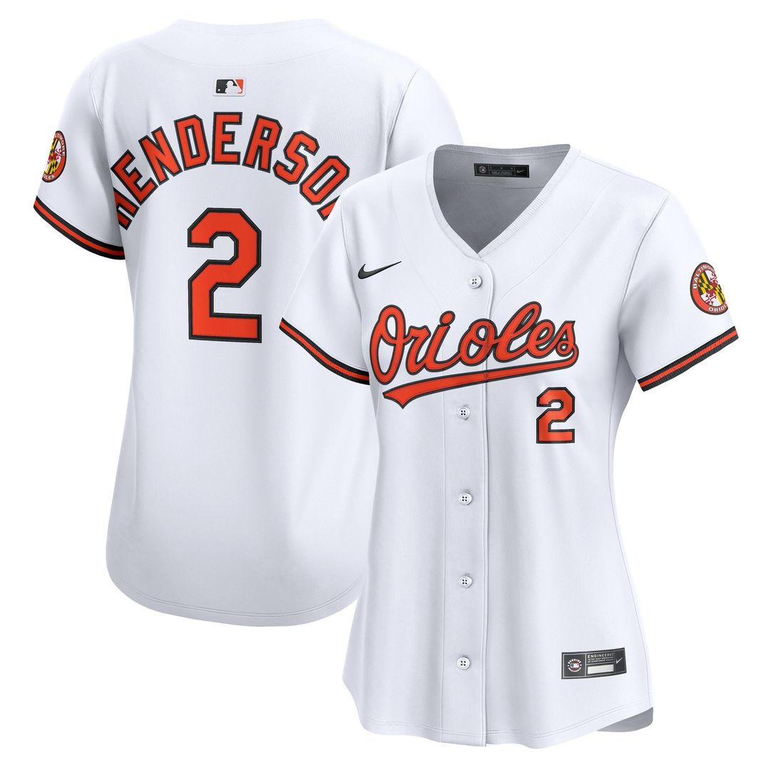 Baltimore Orioles Gunnar Henderson Nike Women's Home Limited Player Jersey - White