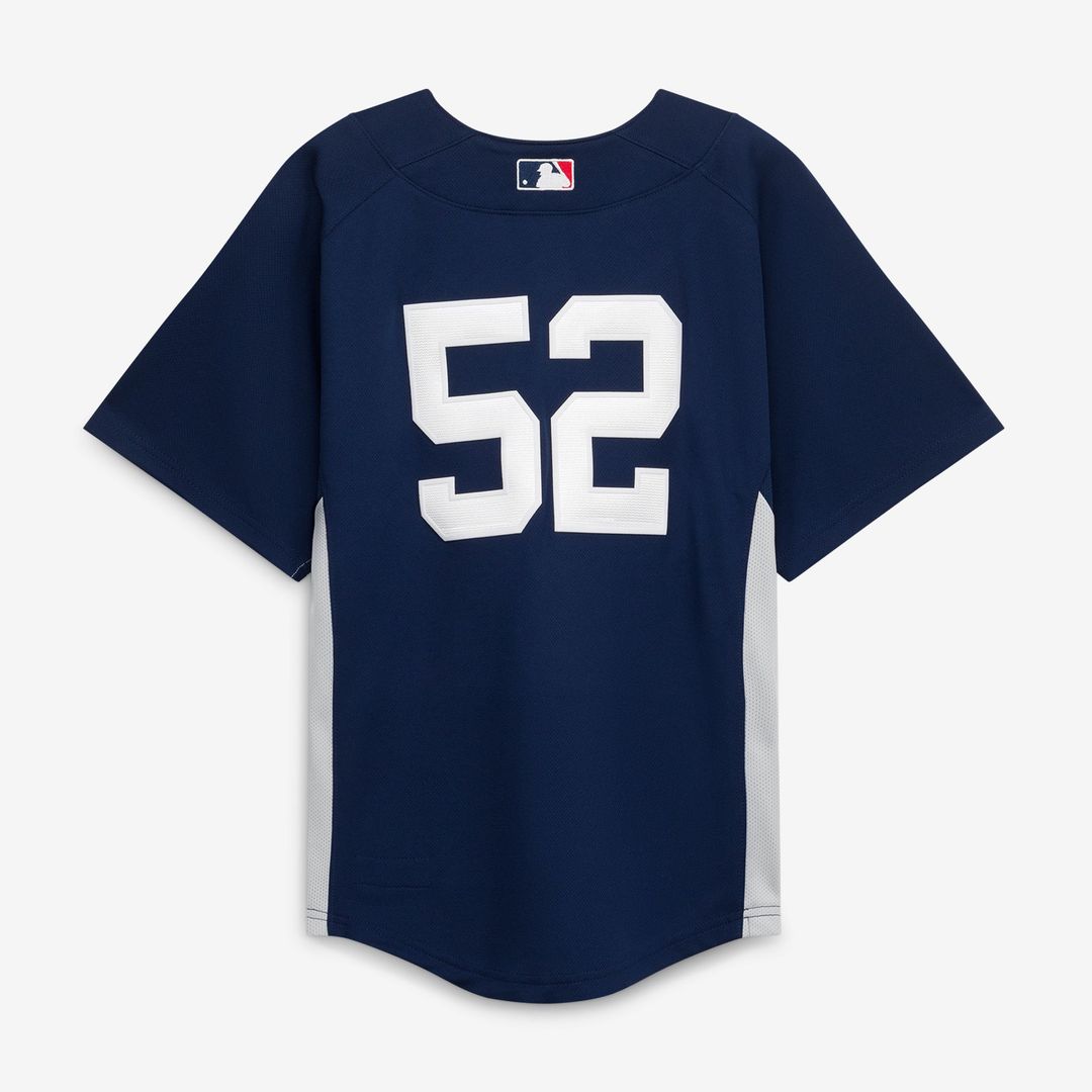 New York Yankees Mitchell & Ness CC Sabathia Youth Navy Mesh Batting Practice Jersey