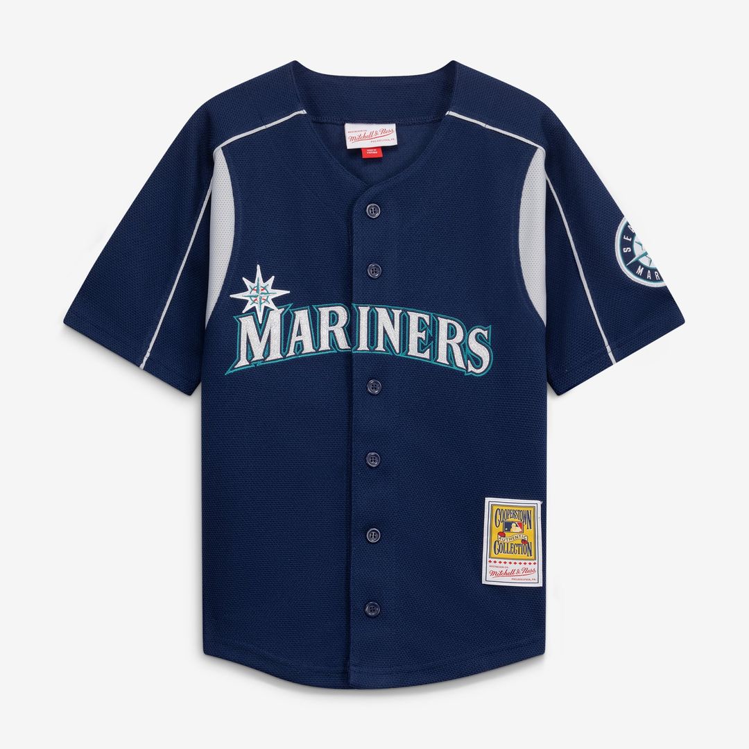 Seattle Mariners Felix Hernandez Mitchell & Ness Preschool Cooperstown Batting Practice Jersey - Navy