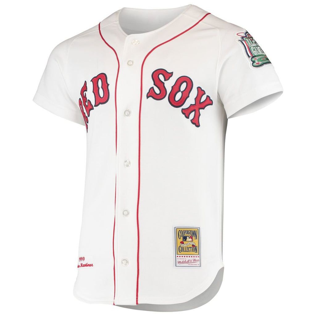 Boston Red Sox Pedro Martinez Mitchell & Ness 1999 Cooperstown Home Authentic Jersey - White
