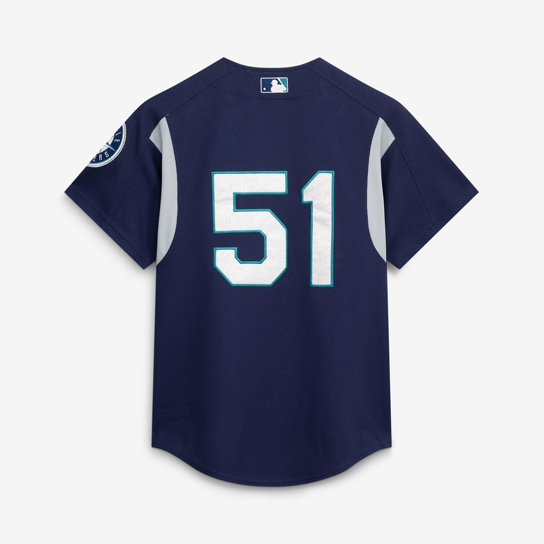 Seattle Mariners Ichiro Suzuki Mitchell & Ness Cooperstown Batting Practice Jersey - Navy