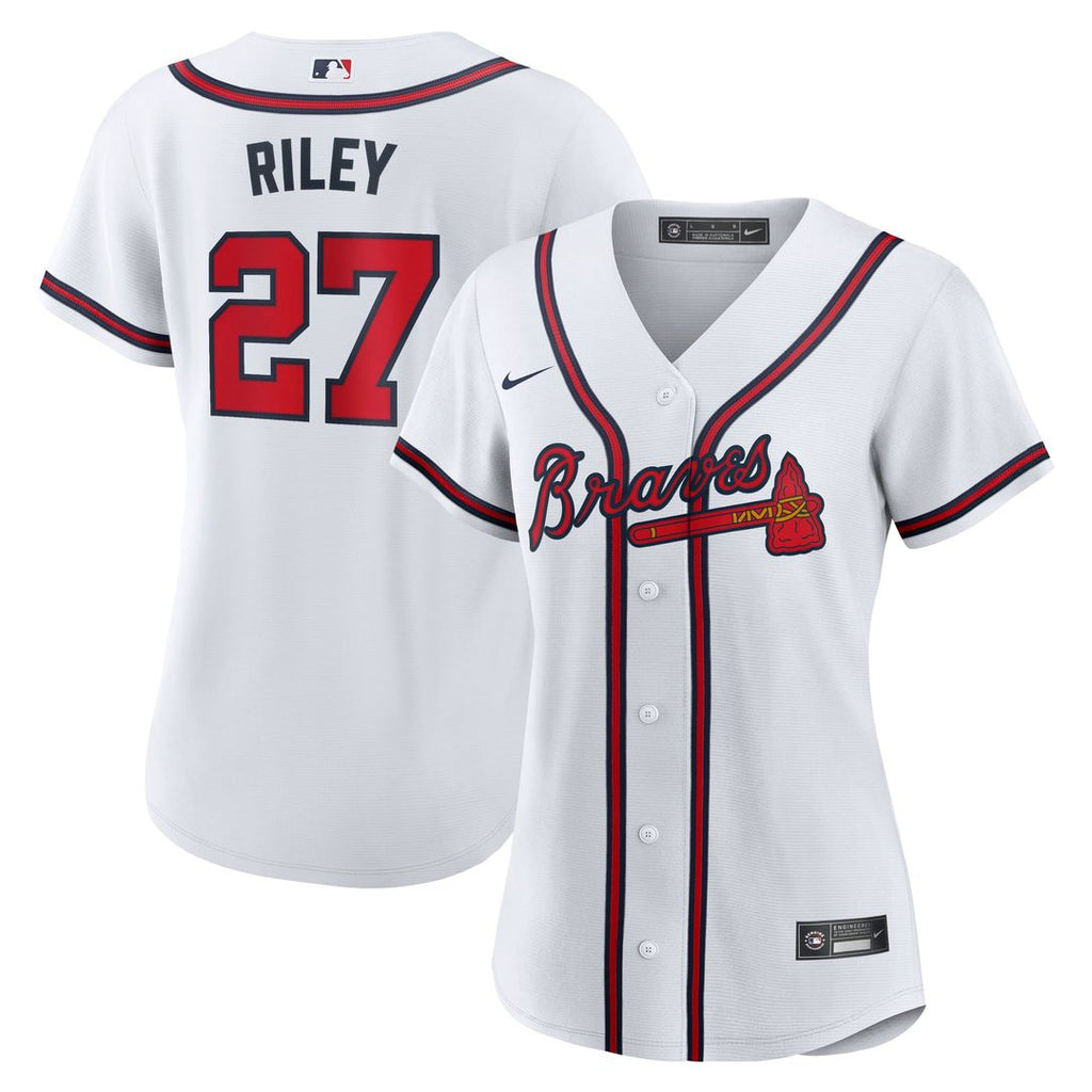 Atlanta Braves Austin Riley Nike Women's Home Replica Jersey - White