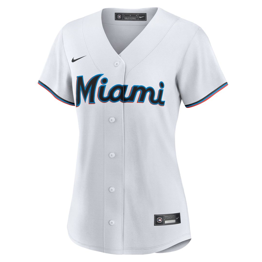 Miami Marlins Xavier Edwards Nike Women's Home Replica Jersey - White