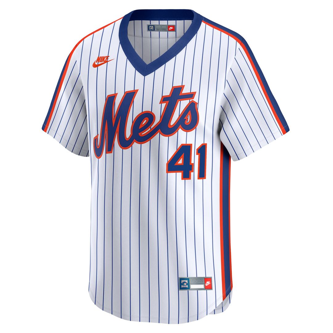 New York Mets Tom Seaver Nike Throwback Cooperstown Limited Jersey - White